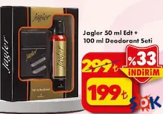 JAGLER 50 ML EDT+100 ML DEODORANT SETİ